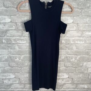 Few Moda Black Ribbed Bodycon Dress